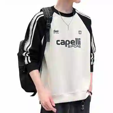 极限涡轮 美式学院风基础字母印花潮流时尚长袖圆领厚款舒适保暖通勤个性百搭打底卫衣 男女同款