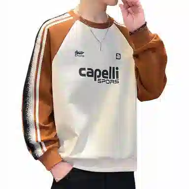 极限涡轮 美式学院风基础字母印花潮流时尚长袖圆领厚款舒适保暖通勤个性百搭打底卫衣 男女同款