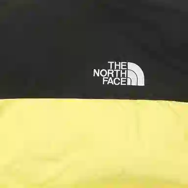 The North Face Colorblock Logo Print Hoodie Jacket Yellow Black