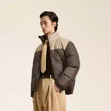 速写 立领宽松舒适羽绒服 男款