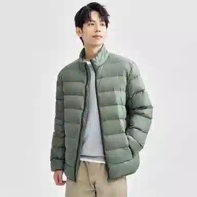 佐丹奴 立领纯色舒适羽绒服 男款