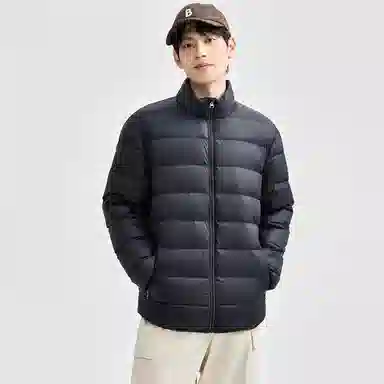 佐丹奴 立领纯色舒适羽绒服 男款