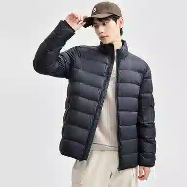 佐丹奴 立领纯色舒适羽绒服 男款