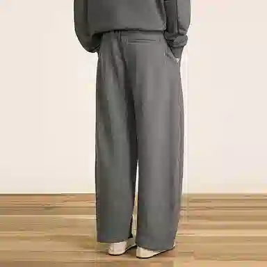 速写 宽松直筒纯色百搭休闲裤 男款