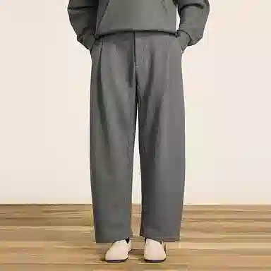 速写 宽松直筒纯色百搭休闲裤 男款