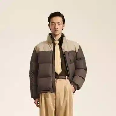 速写 立领宽松舒适羽绒服 男款