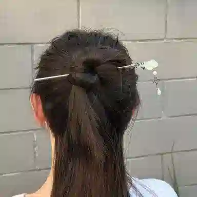 零界 如意祥云吊坠簪子古典国风祥瑞贵气高级感盘发头饰 合金 发簪 女款