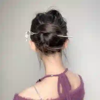 零界 如意祥云吊坠簪子古典国风祥瑞贵气高级感盘发头饰 合金 发簪 女款