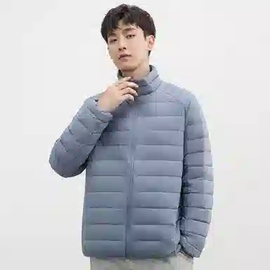 鸭鸭 立领短款休闲长袖羽绒服 男款