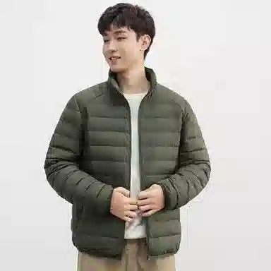 鸭鸭 立领短款休闲长袖羽绒服 男款