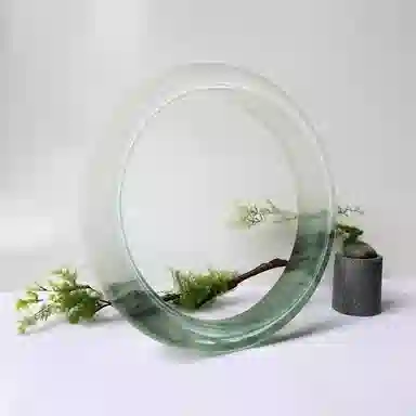 吉瑶 贵妃镯  平安 新中式 国潮古风 清冷优雅 高级感温婉 天山翠 手镯 女款