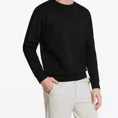 九牧王男裤专家 舒柔亲肤质感时尚休闲百搭卫衣 男款