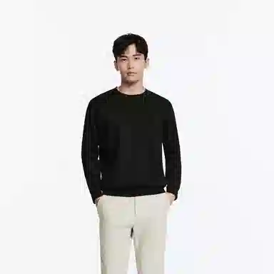 九牧王男裤专家 舒柔亲肤质感时尚休闲百搭卫衣 男款