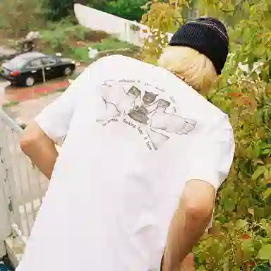 Polar Skate Co Welcome 2 The World Tee White