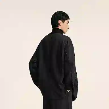 速写 中式设计飘带开襟休闲外套卫衣 男款