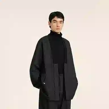 速写 中式设计飘带开襟休闲外套卫衣 男款