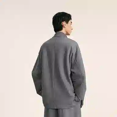 速写 中式设计飘带开襟休闲外套卫衣 男款