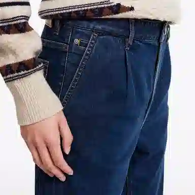 九牧王男裤专家 舒适时尚简约百搭牛仔裤 男款 牛仔蓝