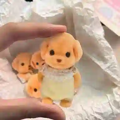 零界 贵宾狗卡通表情包刘海夹搞怪趣味 百搭拍照头饰 亚克力 发夹 男女同款情侣款