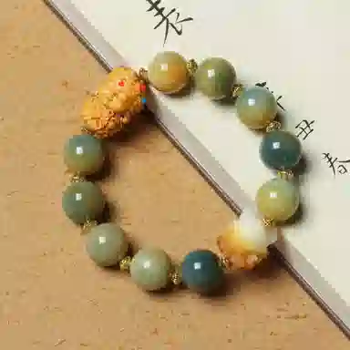 書卓 国潮民风 原创手工度母款单圈优雅气质 高级感设计 炭烧小青柠平安#好运 菩提根 手串 男女同款情侣款