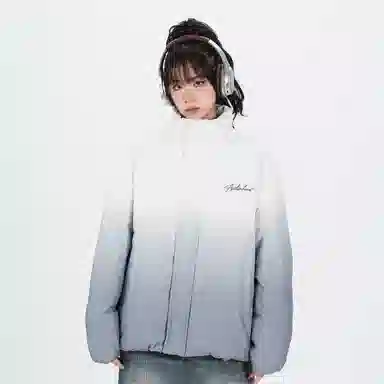 ROBINHOOD Gradient Logo Down Jacket