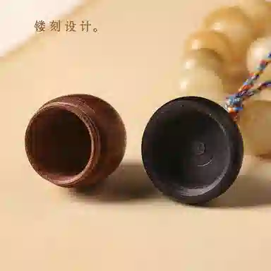 書卓 炭烧焦糖色念珠 圆珠单圈手链 新中式招财转运  天官赐福 百搭#好运 菩提根 手串 男女同款情侣款