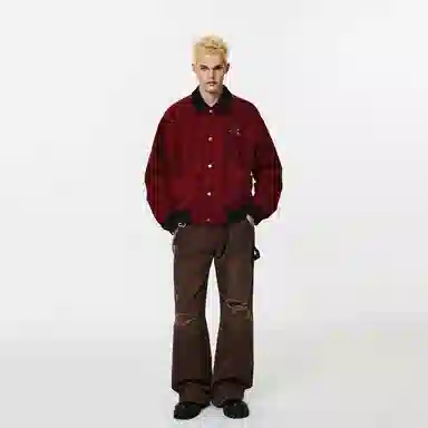 PCLP Brown Vintage Straight Jeans