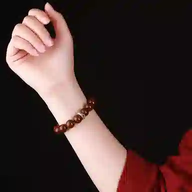 書卓 新中式国潮 文玩佛珠盘玩 十二生肖佛珠守护神 发财 福运小众#好运 紫金鼠 手串 男女同款情侣款