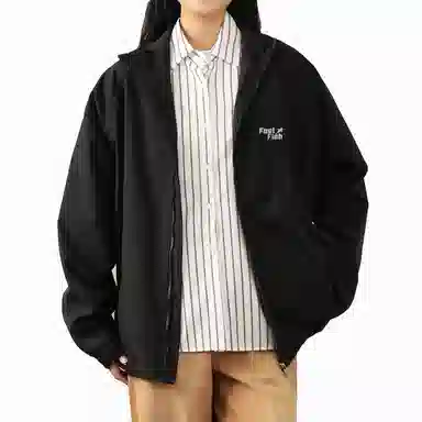 快鱼 简约基础款纯色百搭夹克外套 男女同款