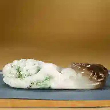 玉说 生肖龙孤品貔貅 冰白酱紫绿白多色款 独山玉 玉石摆件雕件