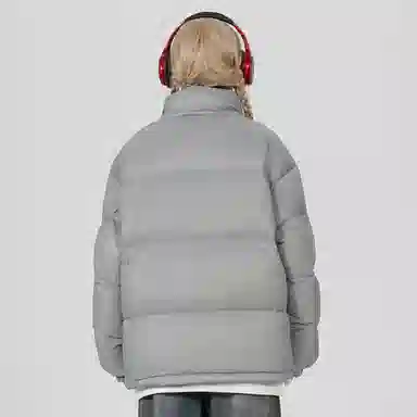 鸭鸭 基础纯色简约立领宽松休闲百搭防风加厚保暖抗寒日常通勤落肩舒适柔软防钻绒透气羽绒服 男女同款