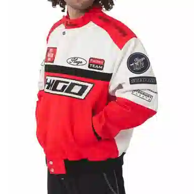 HUGO BOSS Colour-Blocked Regular-Fit Jacket Logo