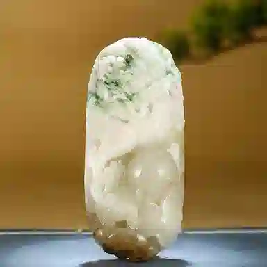 玉说 生肖龙把件 酱紫冰白绿白料龙行天下款 独山玉 玉石摆件雕件