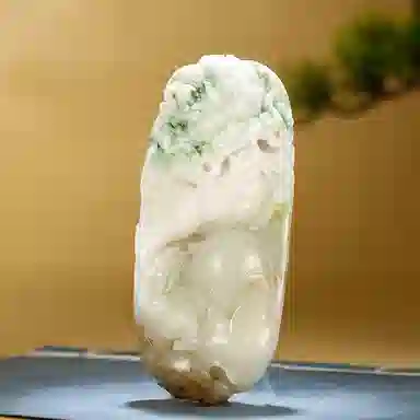 玉说 生肖龙把件 酱紫冰白绿白料龙行天下款 独山玉 玉石摆件雕件