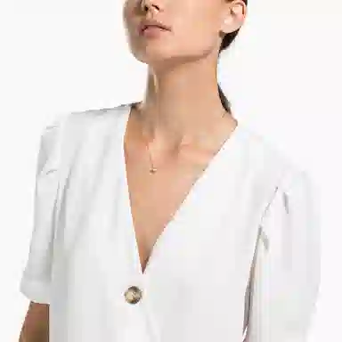 Swarovski Attract Square Pendant Rose Gold