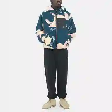 Stussy Floral Sherpa Hood Jacket
