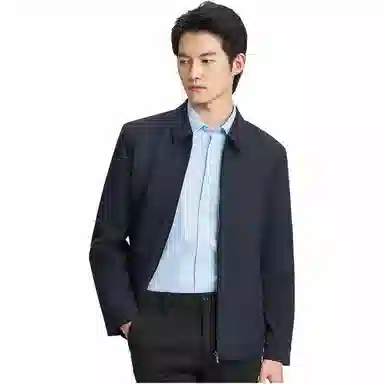 才子 翻领纯色休闲棉服 男款