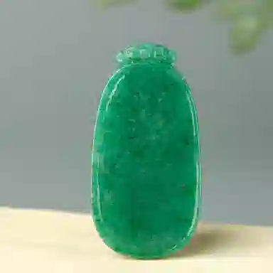 玉说 国潮竹报平安天蓝料牌子 独山玉 吊坠 男女同款情侣款