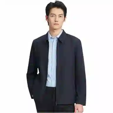 才子 翻领纯色休闲棉服 男款