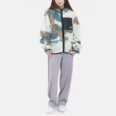 Stussy Floral Sherpa Hood Jacket