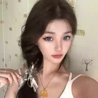 零界 蝴蝶结皮质液态银亮面鲨鱼高级感造型梦幻小众 亚克力 发夹 女款