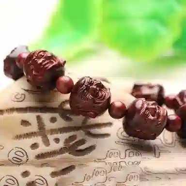 木盛缘 四面佛喜怒哀乐佛头 国风高级 小叶紫檀 手串 男女同款情侣款