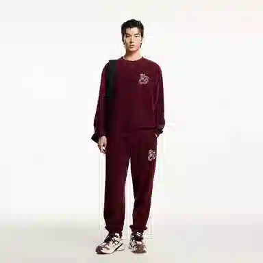 JACK JONES CNY Crewneck Sweatshirt Burgundy