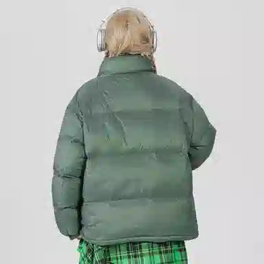 鸭鸭 舒适时尚百搭长袖羽绒服 男女同款 黑色