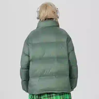 鸭鸭 舒适时尚百搭长袖羽绒服 男女同款 黑色