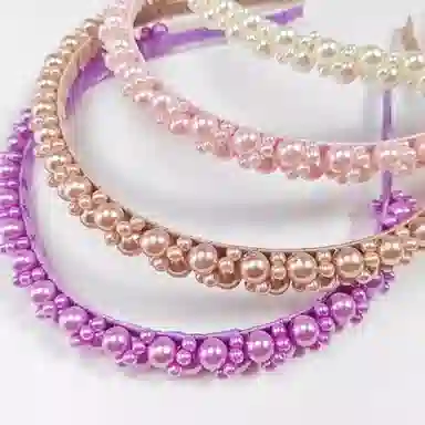 彤彤兔 韩版纯色气质高级感头箍公主风外出洗脸压发 树脂 发箍 女款