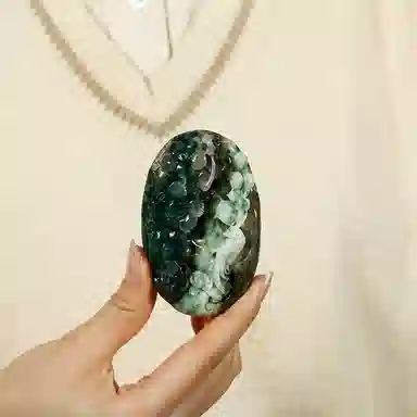 玉说  绶带鸟花朵天蓝绿白料 花前月下伉俪情深款 独山玉 玉石摆件雕件