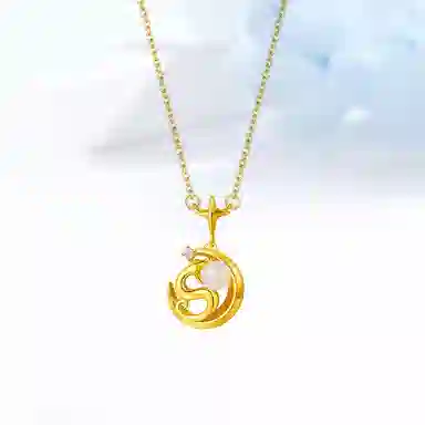 迎百宝 金蛇戏珠 新中式国潮精致锁骨链 招财转运 日常百搭时尚贵气感 约会告白仪式感 合金 项链 男女同款情侣款