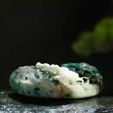 玉说 鸳鸯荷花 天蓝绿白百年好合款 独山玉 玉石摆件雕件