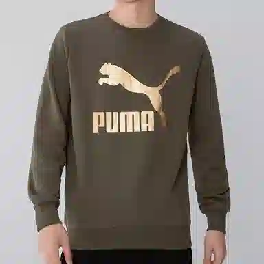 Puma Classics Crewneck Sweatshirt Military Green